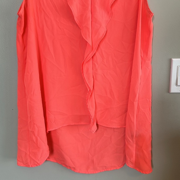 Amanda Green Pink/Coral Ruffle Tank 💕 - Picture 4 of 6